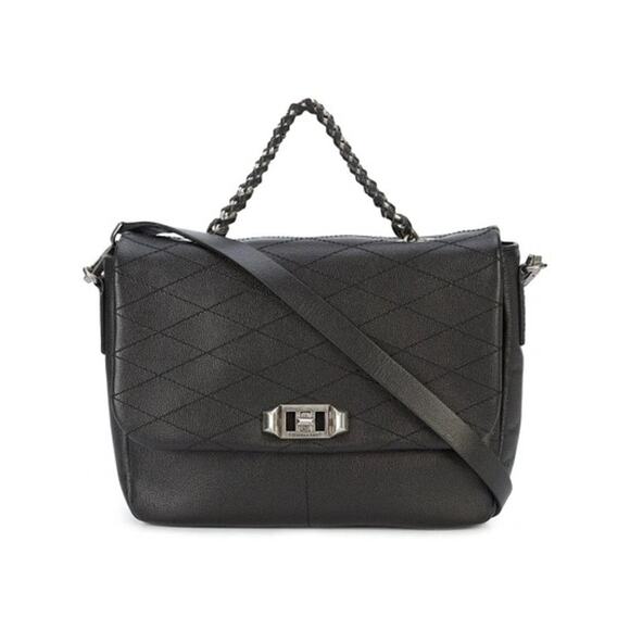 Rebecca Minkoff Je T’aime Messenger Bag Genuine Leather Black - Picture 1 of 16